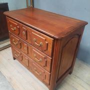 Louis XIV style commode in natural wood