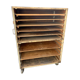 Old furniture by trade bakery bread trolley cabinet iron and wood