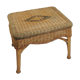 Rectangular woven wicker coffee table /Bamboo /rattan / vintage
