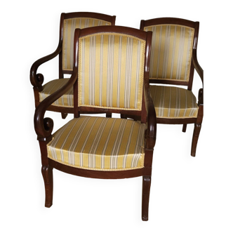 Set of 3 armchairs