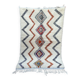 Azilal Moroccan wool rug, handmade: Berber pattern (150 x 96 cm)