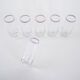 Set of six glasses, Italian design, 1970s, made in Italy
