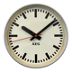 Grey Industrial Factory Wall Clock from AEG, 1960s