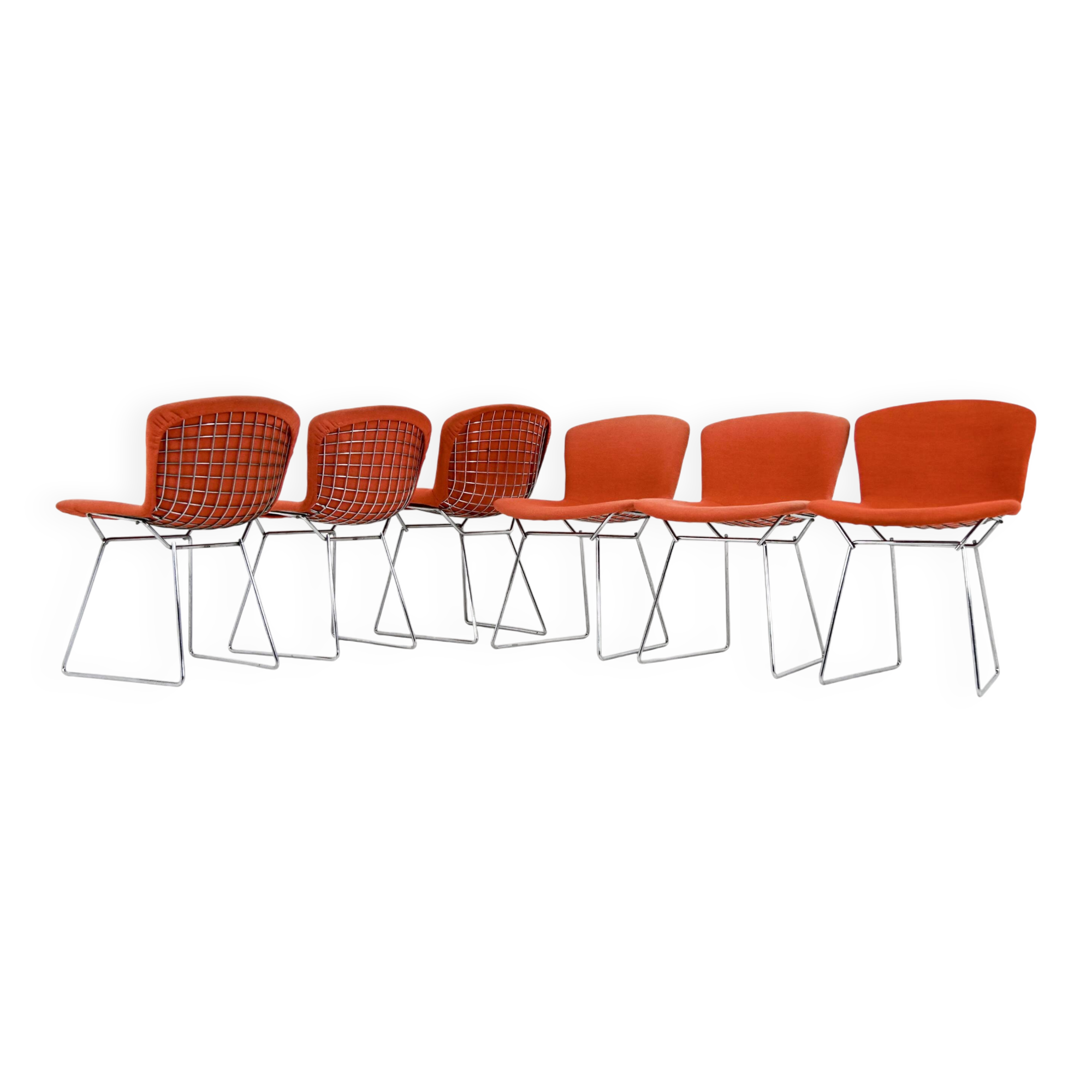 Set of 6 chairs by Harry Bertoia for Knoll, 1960s