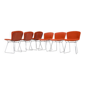 Ensemble de 6 Chaises par Harry Bertoia pour Knoll, années 1960