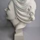 Bust of a young woman by Salvatore Melani, Art Deco style, 48 cm