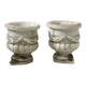Paire de vases Médicis en pierre reconstituée