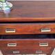 Commode Art Deco 4 Tiroirs Bois massif Rouge