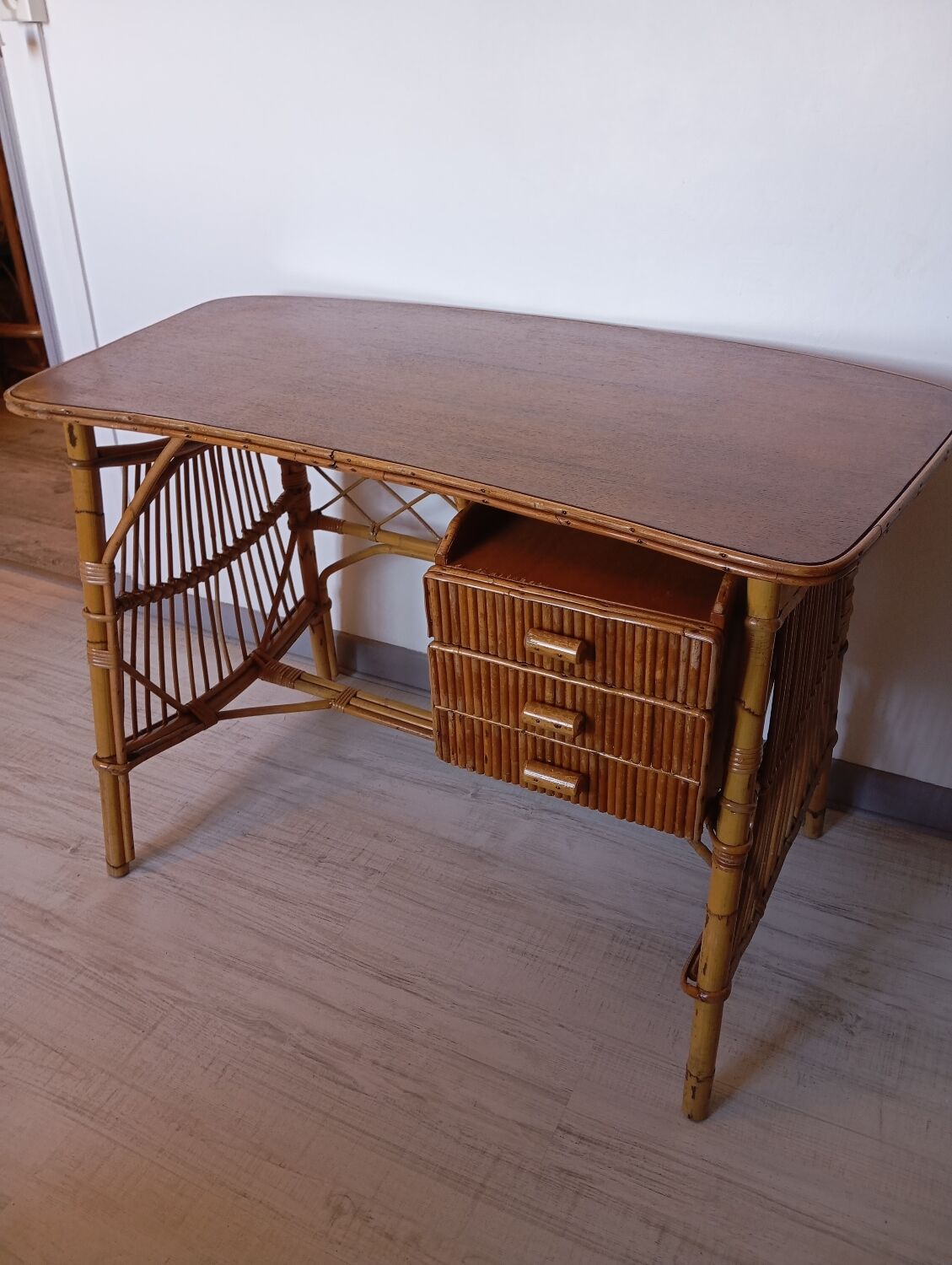 Rattan desk