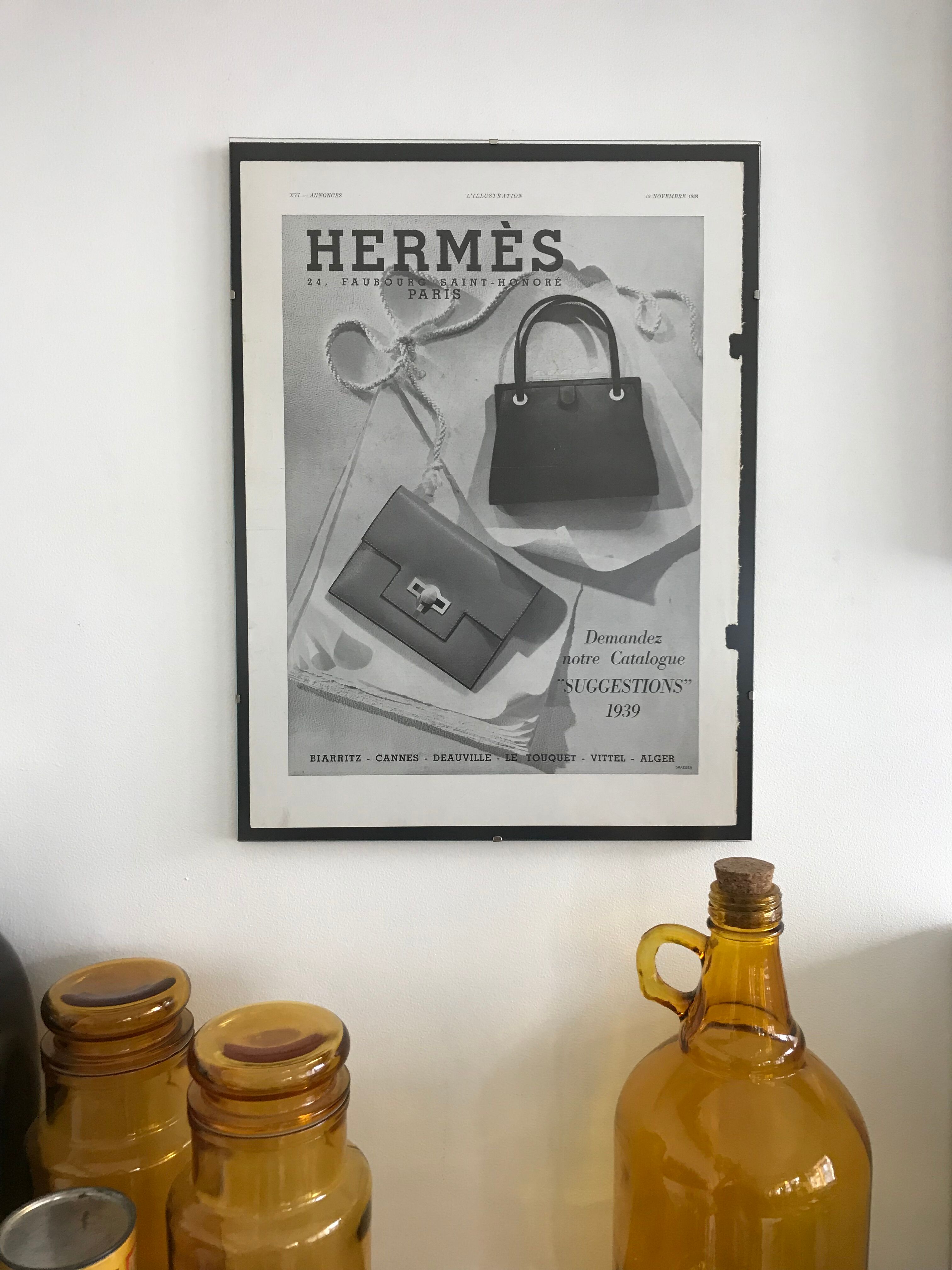 Affiche publicitaire Hermès 1938