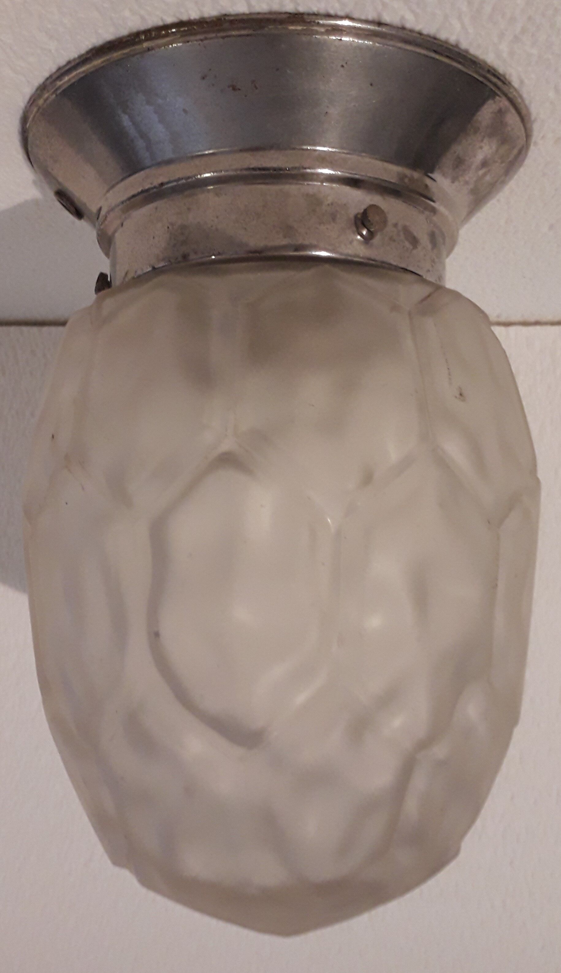 Opaque glass ceiling lamp