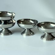 4 ice cream cups by WMF/Tischfein - made of stainless steel - Vintage