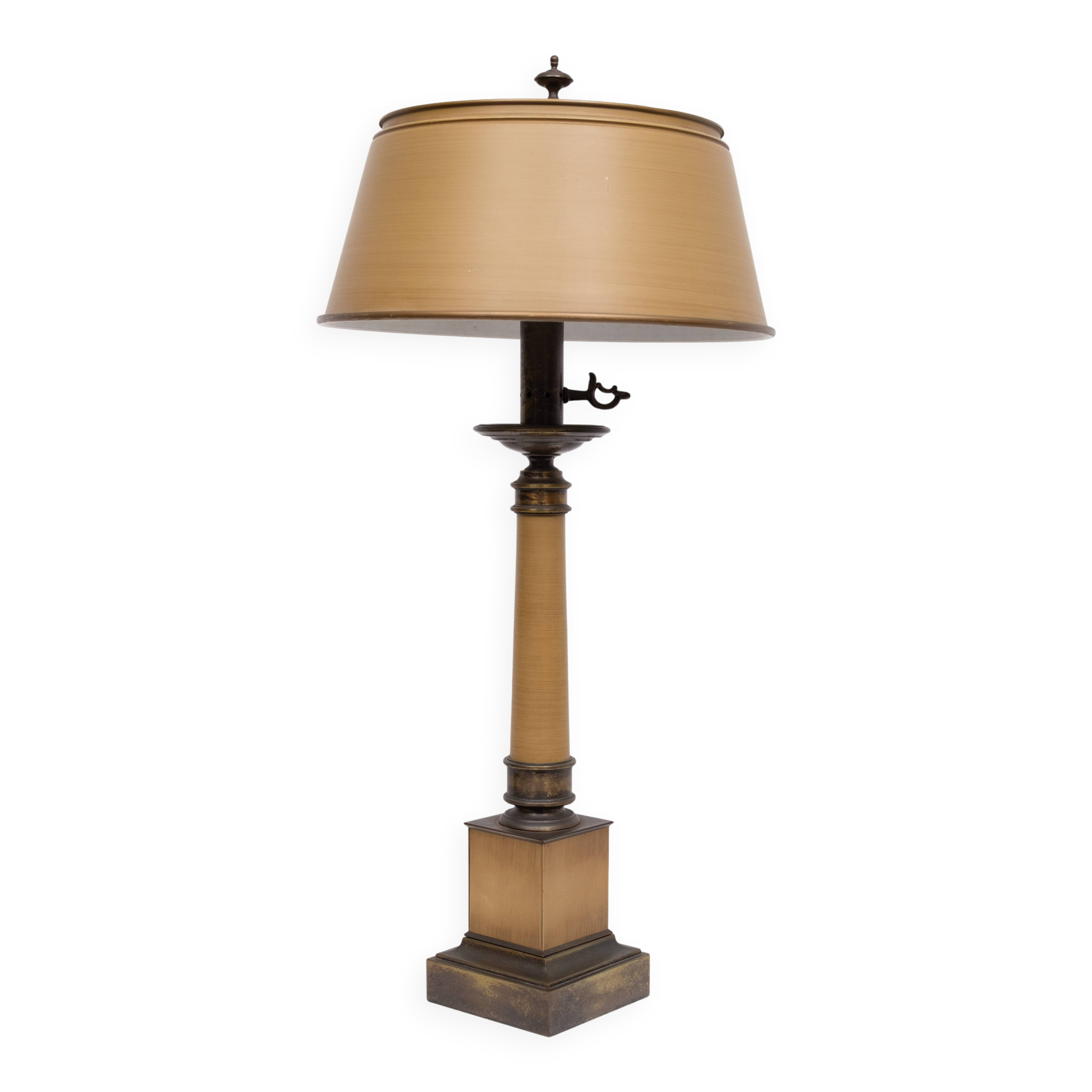 Large Metal Classical Greek Colum Table Lamp 1970 USA