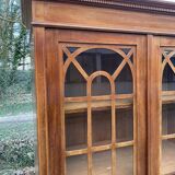 Louis XVI imperial display case with crosspieces and marquetry 110cm
