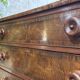 Victorian English commode from the 19th century in mahogany.