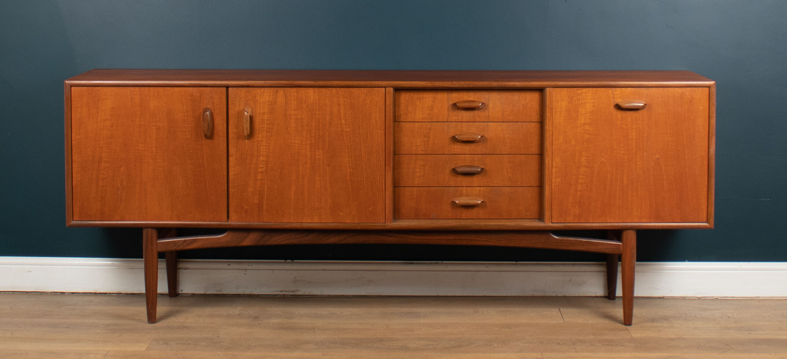 Retro Teak 1960s Restored G Plan Scandi Sideboard By Victor Wilkins