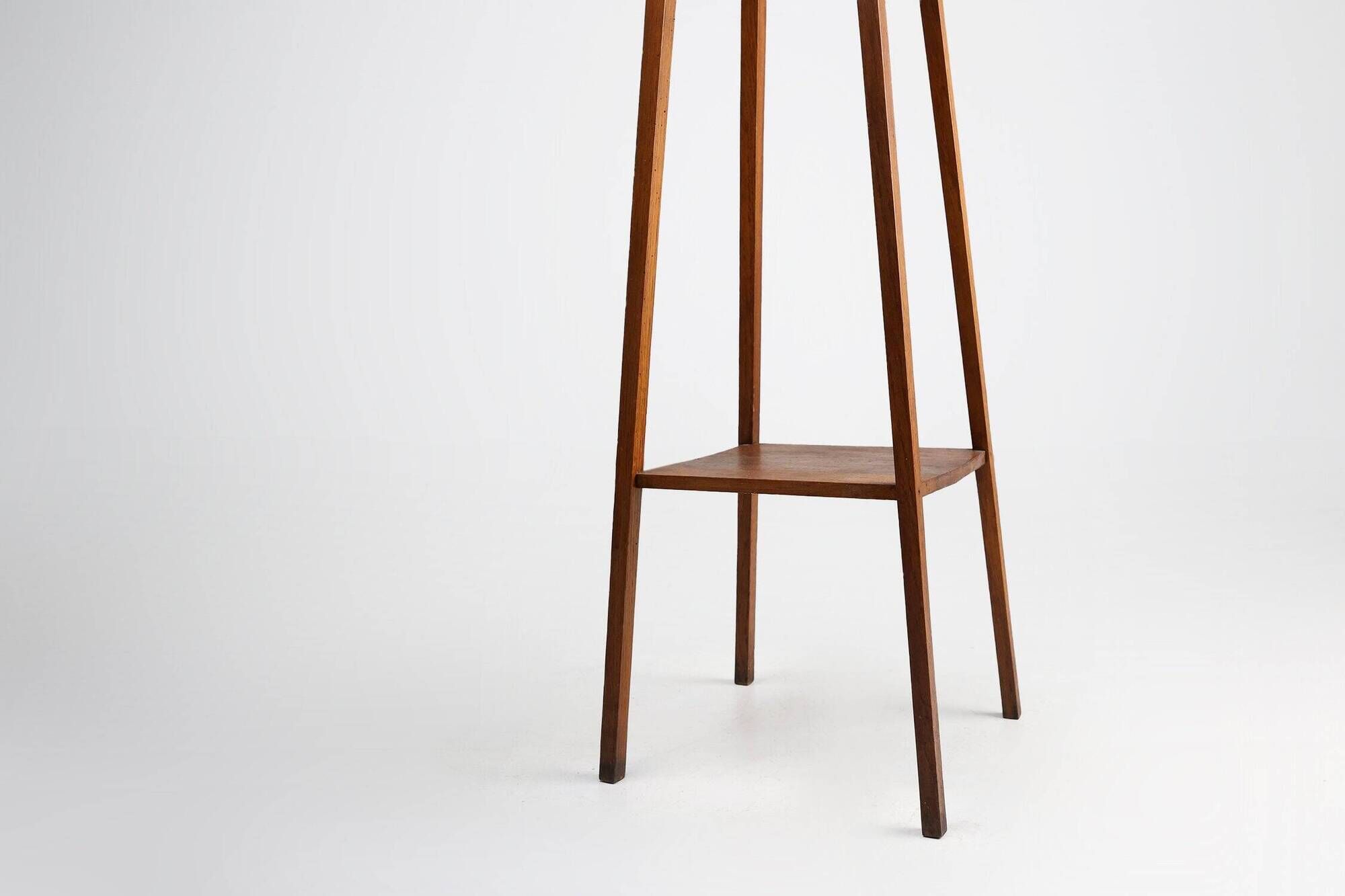 Table console Art Déco française en chêne, années 1920