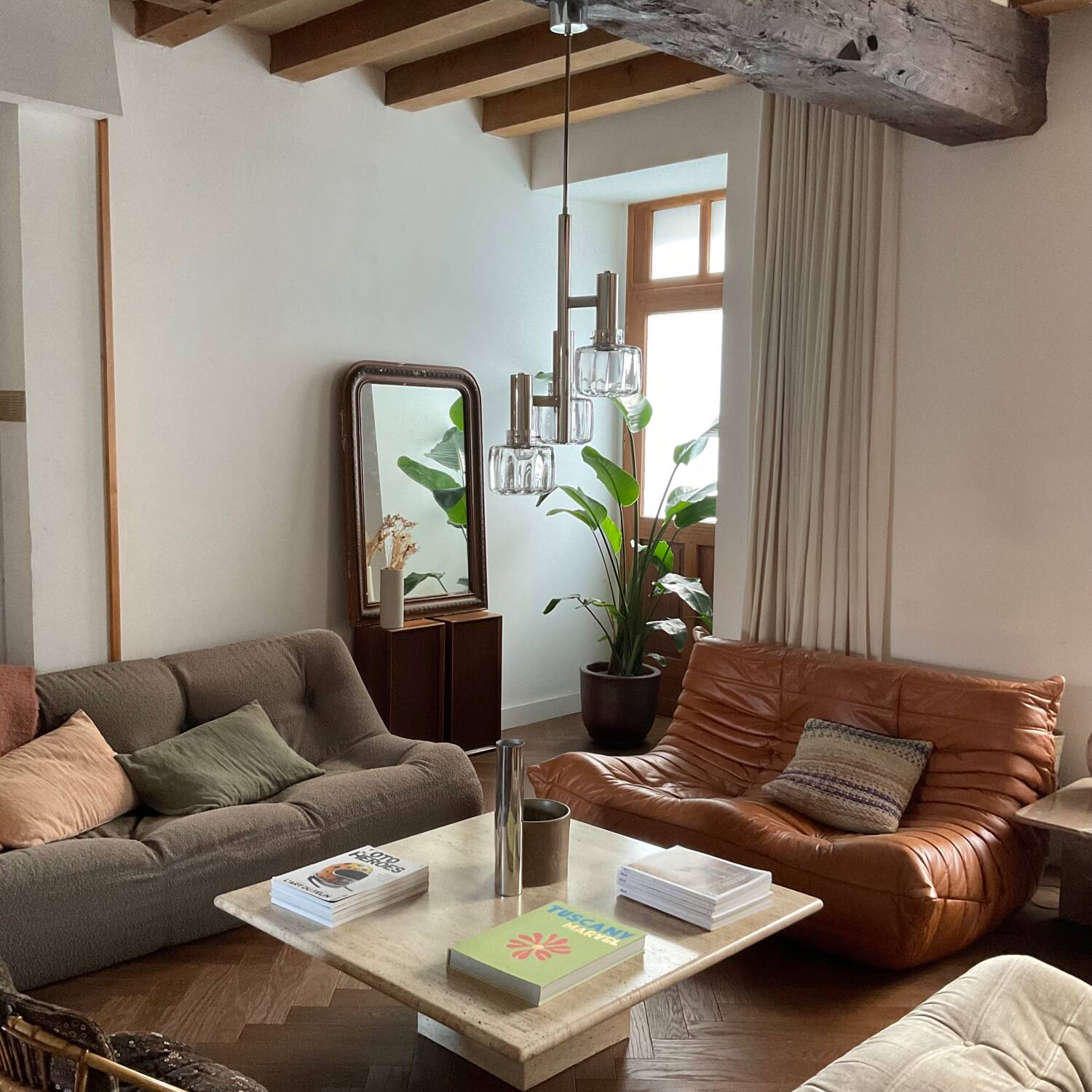 Vintage space age pendant lamp 70s