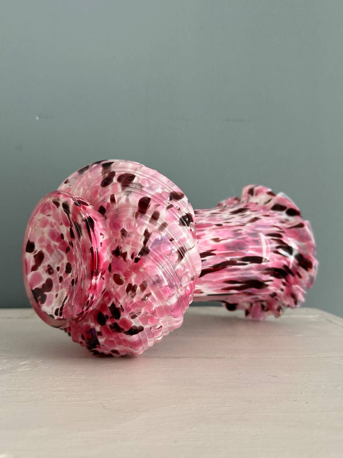 19th century blown Clichy glass vase