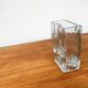 Postmodern glass block vase by Rosenthal, 1980s.