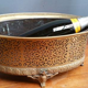 Old brass planter
