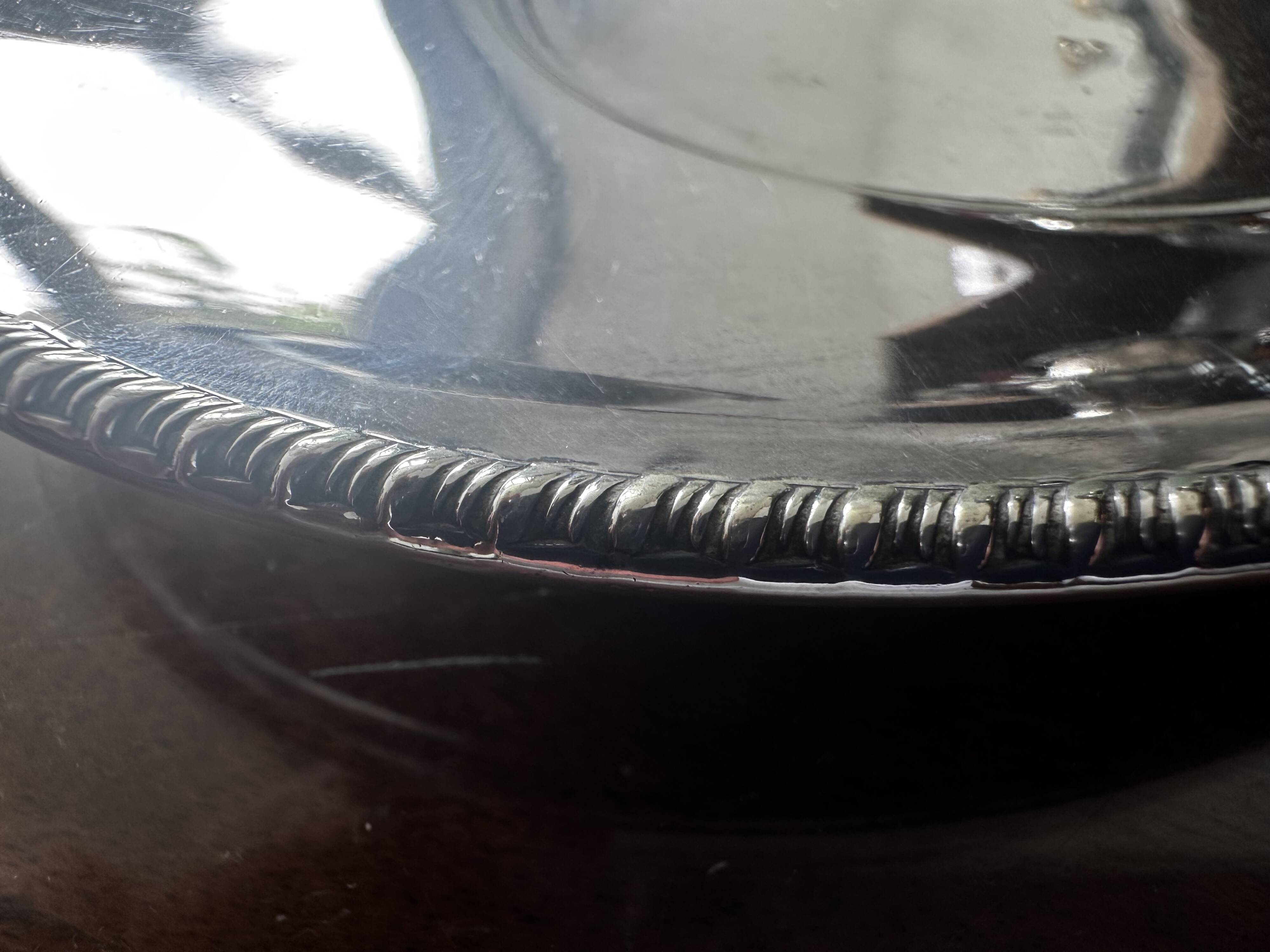 Norton & White EPNS Manchester Silver Plated Trinket Tray 21 cm / 14 cm