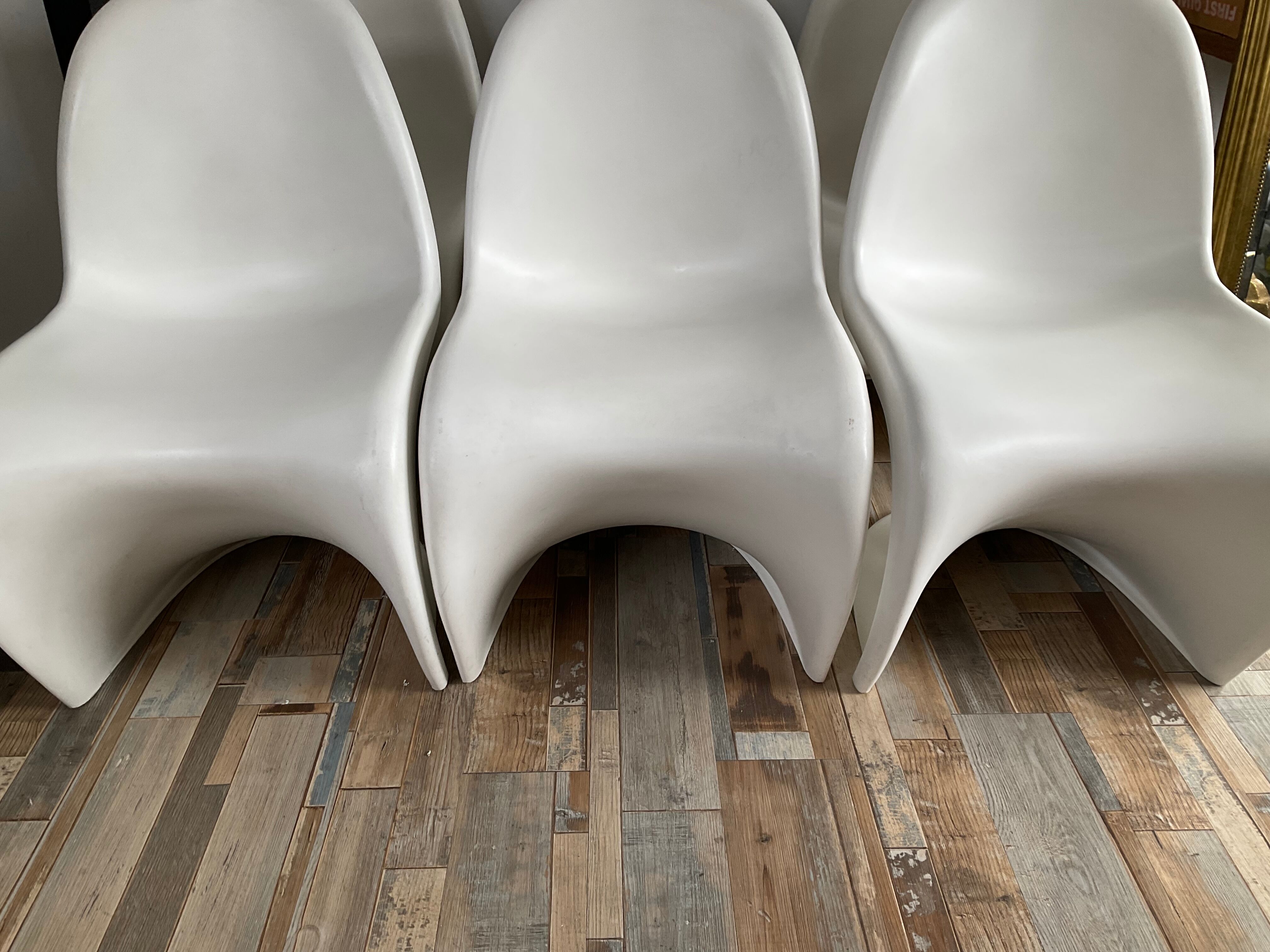 Series of 6 Verner Panton chairs for Vitra