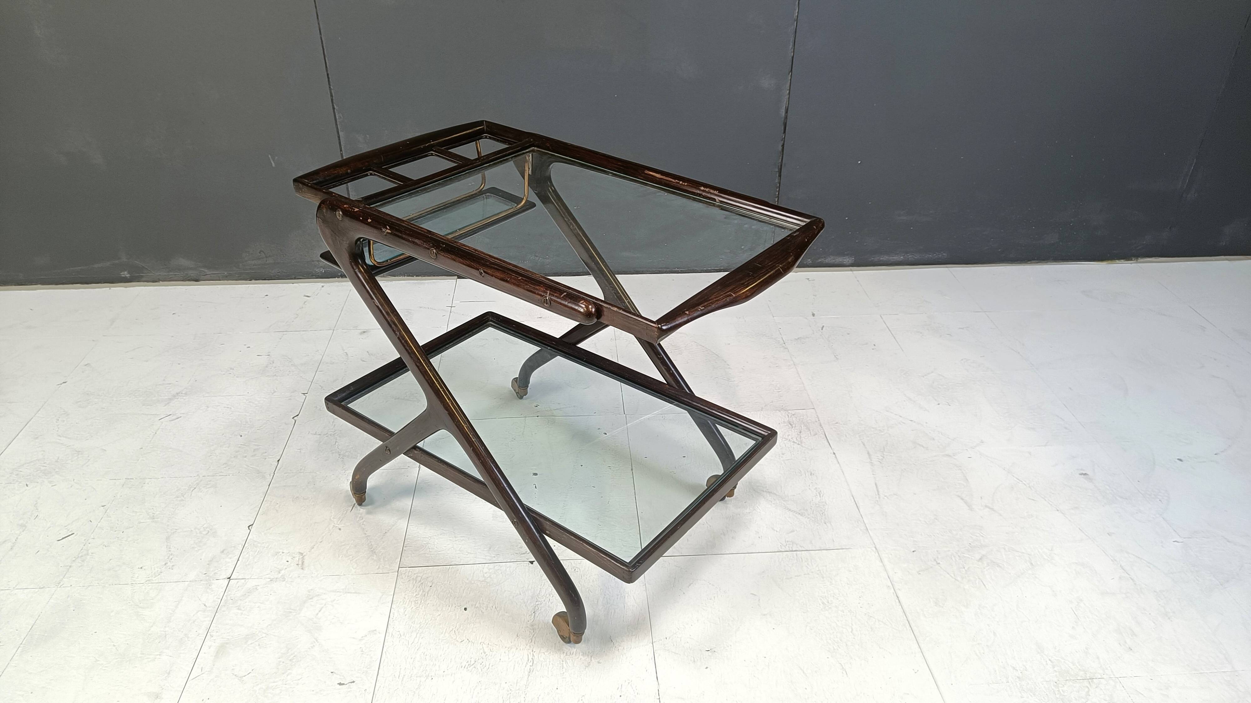 Vintage italian serving trolley, 1950s