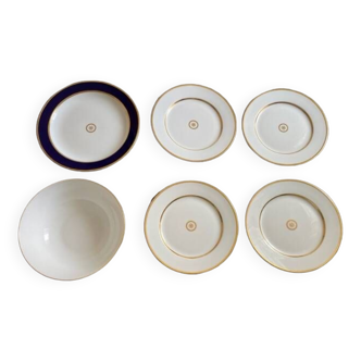 Batch of tableware bernadaud model sparta gold