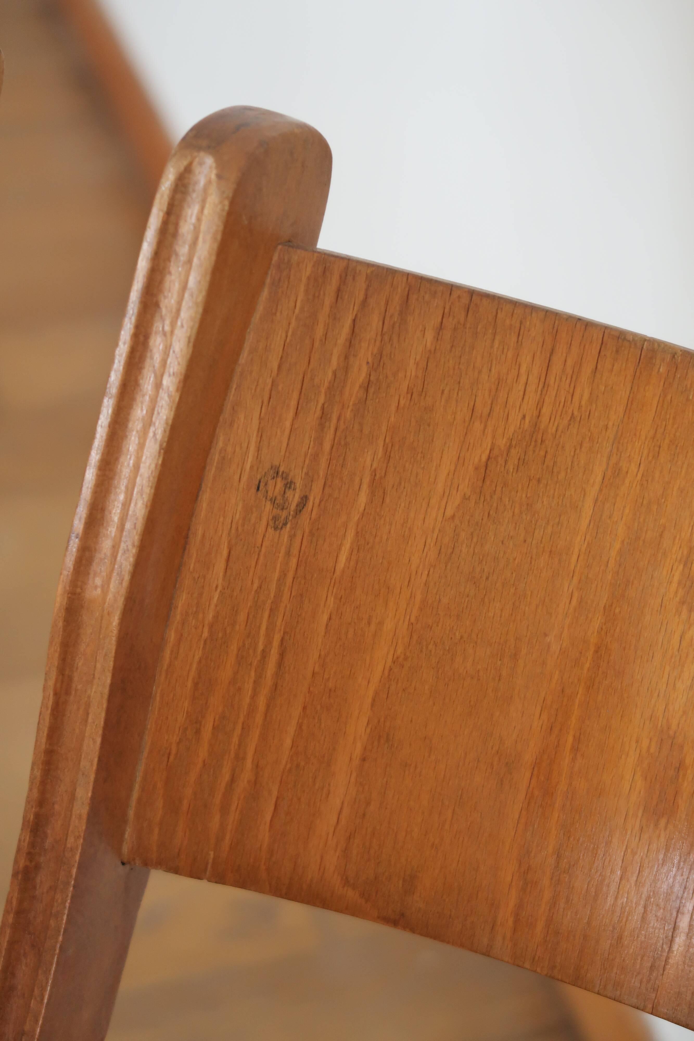 Set of 4 folding chairs in wood 70
