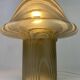 Large mushroom table lamp by Peill and Putzler in smoked glass XL 1970