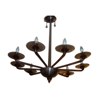 Chandelier Murano Art Deco 1930