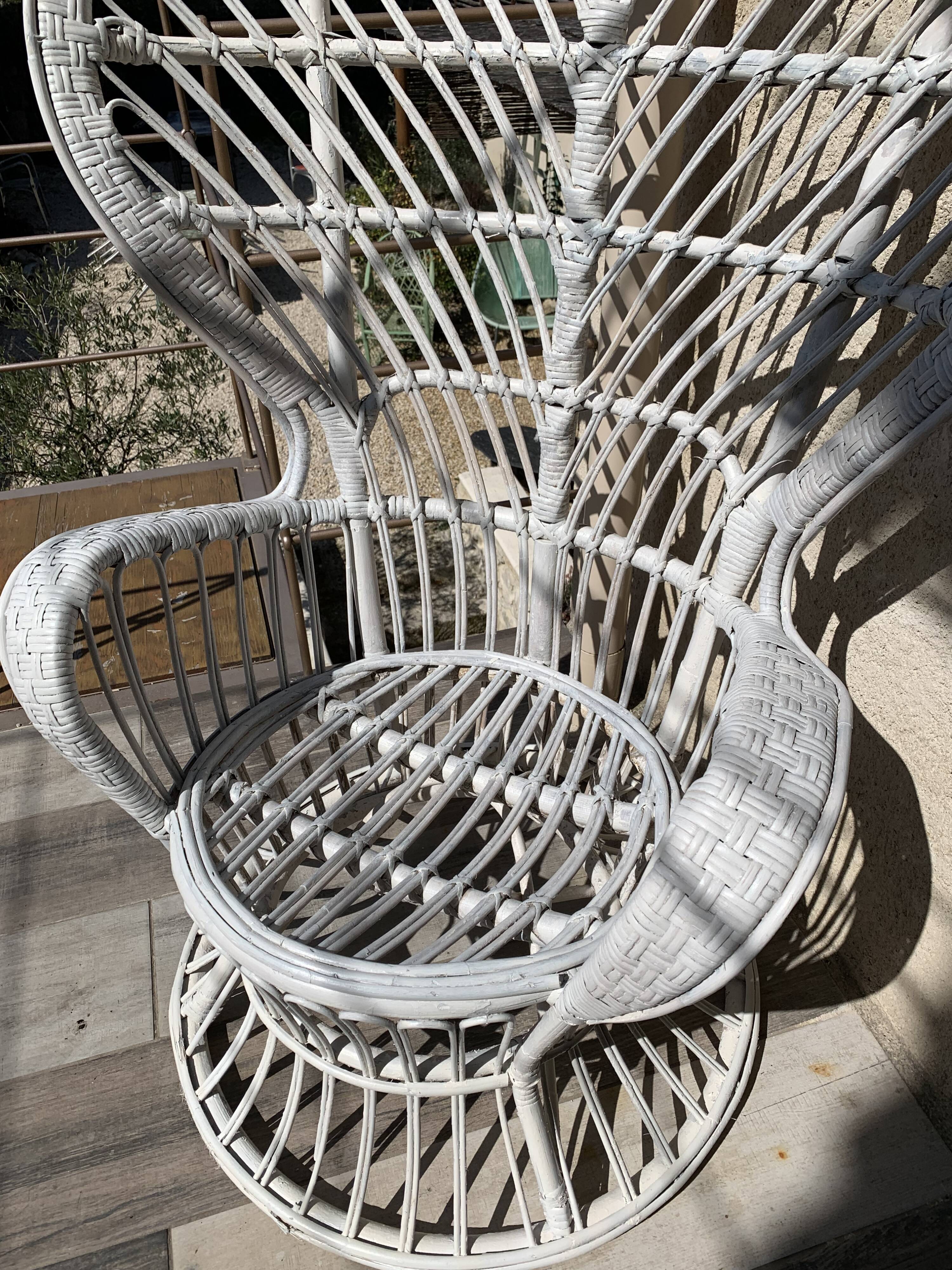 Rattan armchair Gio Ponti