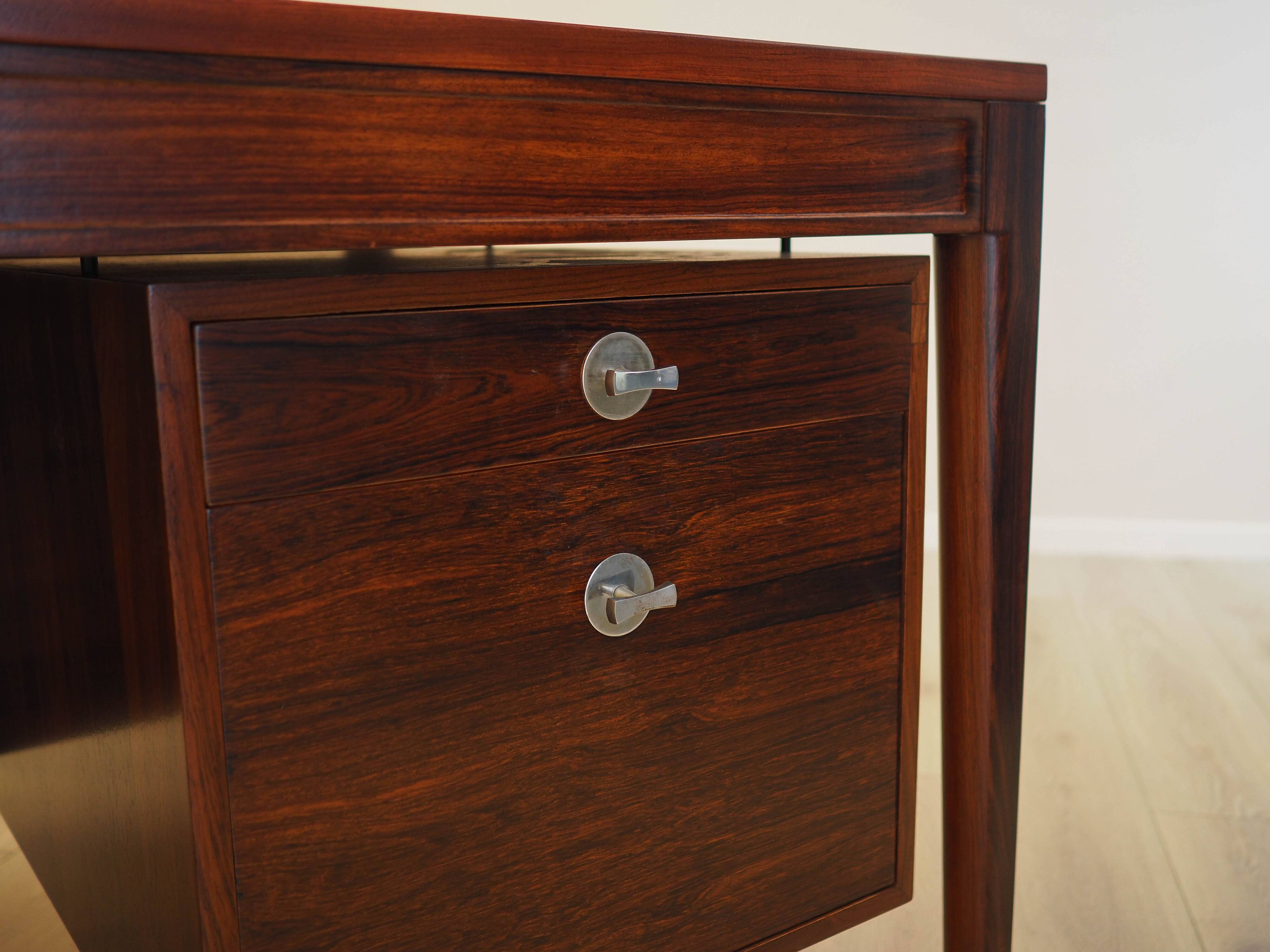 Rosewood desk Diplomat, Danish design, 1970s, designer: Finn Juhl, manufact