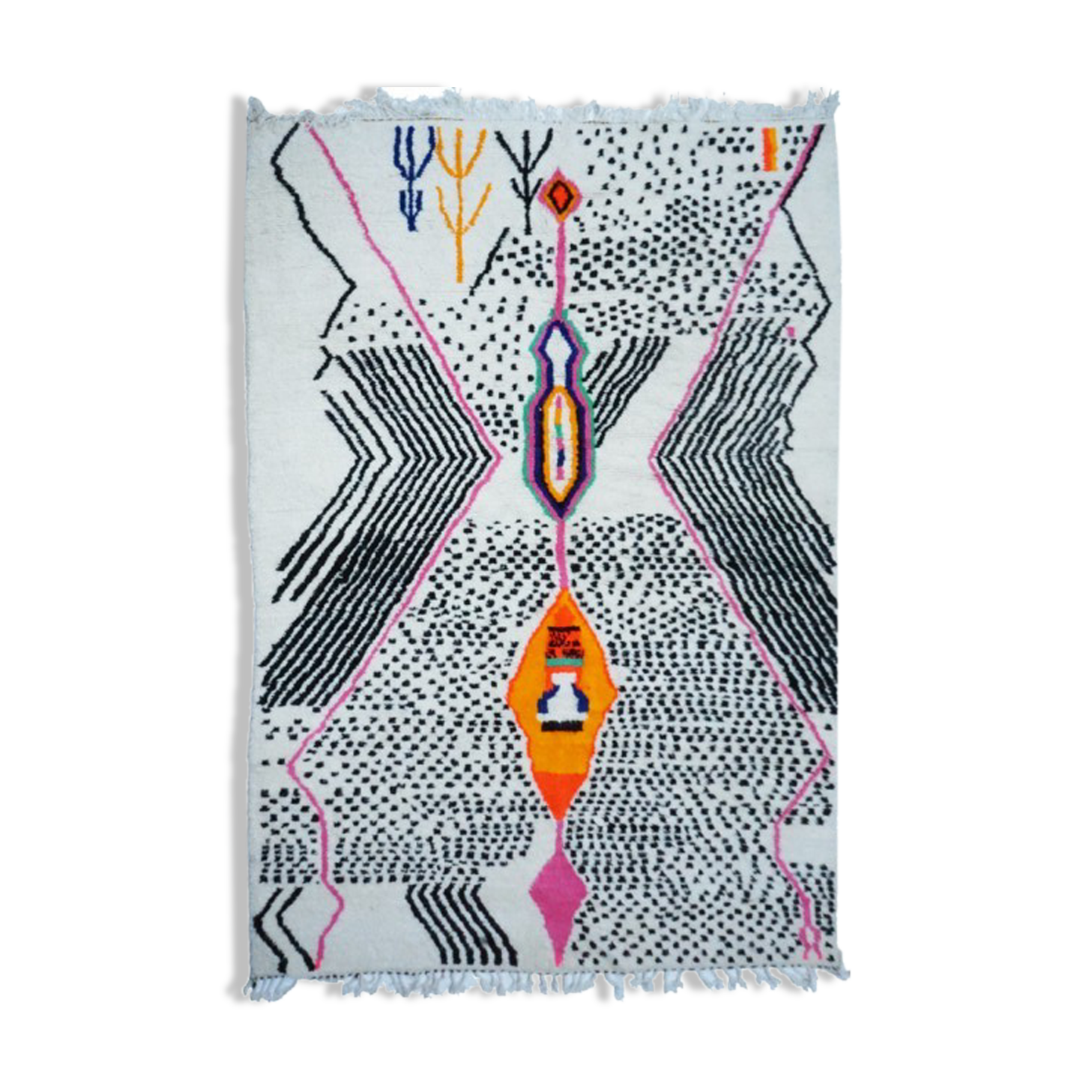 Colorful Berber carpet 307x203cm