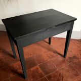 Wooden and black desk