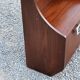 Pair of bedside tables from the 70s in rosewood stained oak veneer