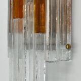 Vintage Handmade Glass 70s Poliarte Sconce ‘Linea’ byAlbano Poli