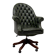 Classic English Chesterfield Director Chair Green
