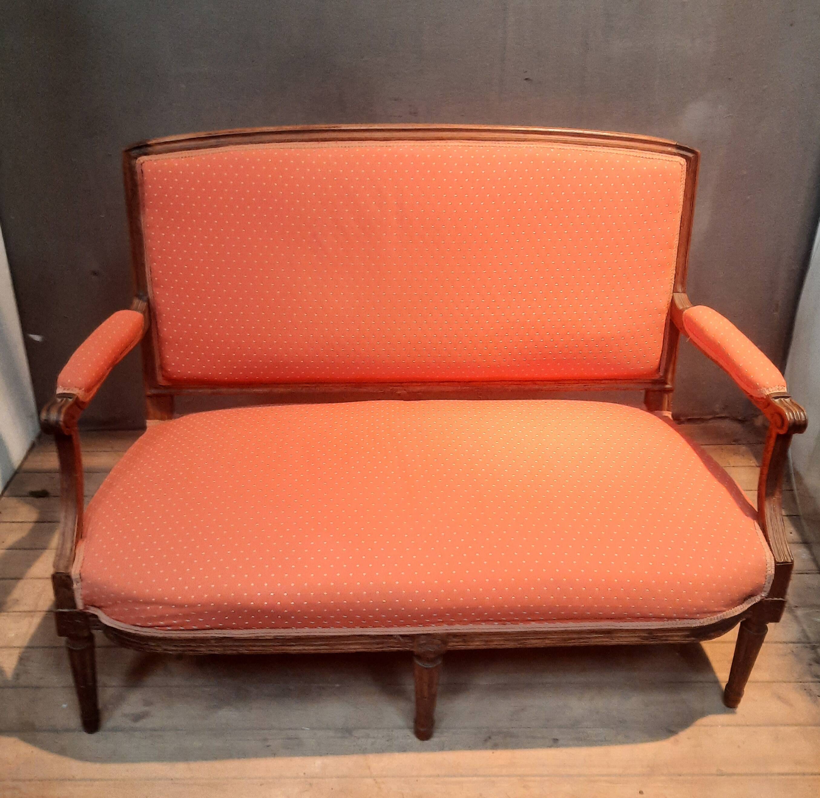 Deep Louis XVI period sofa