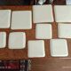Set of 10 vintage enameled earthenware plates Renouveau Cagnes sur Mer