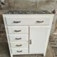 Brocante commode blanc crème des années 50