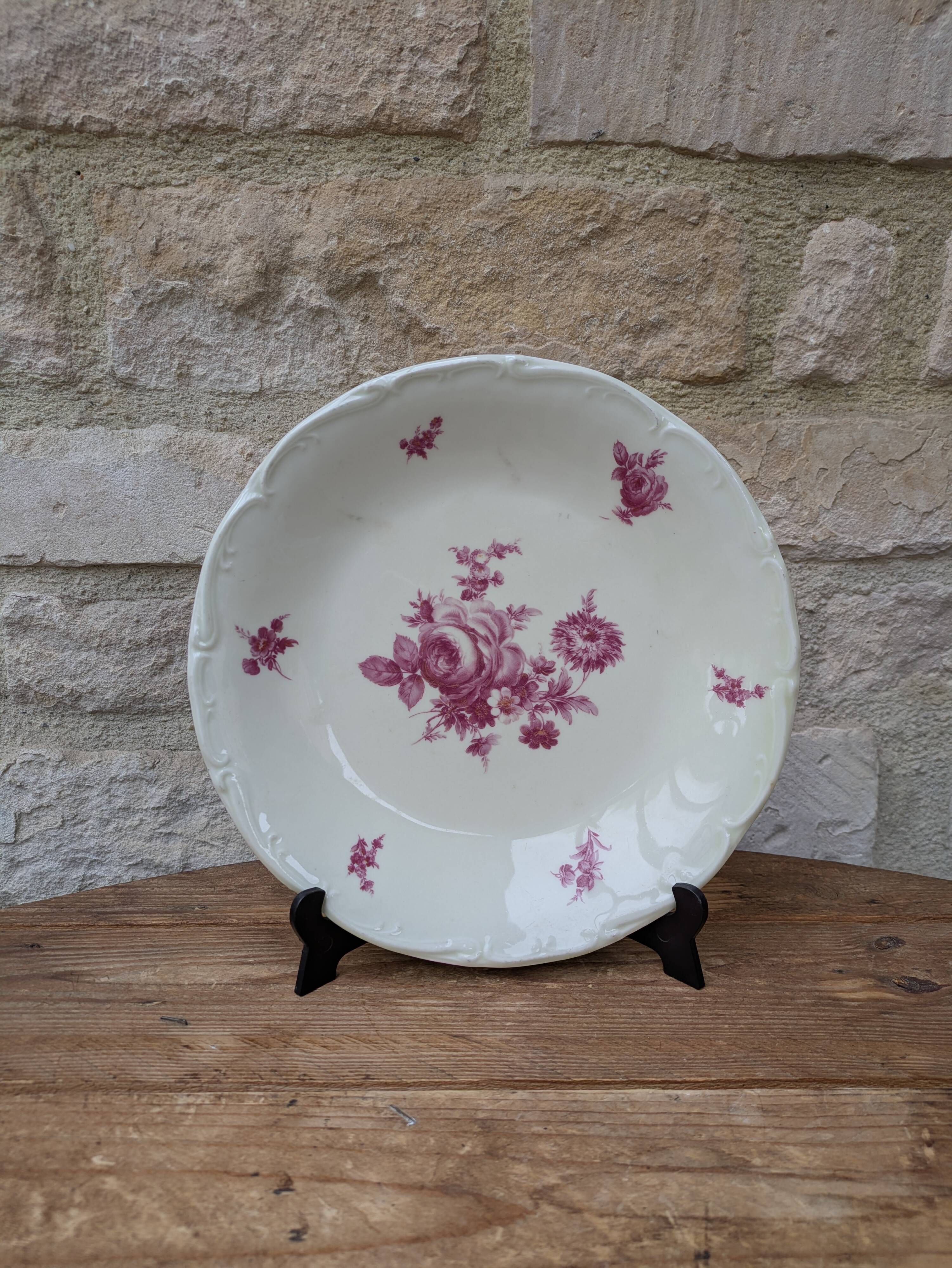 Deep plate in Sologne porcelain Larchevèque extra hard enamel