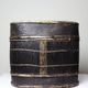 "Tampung" box, bamboo and leaf Indonesia, Lombok early 20th century