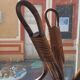 1950s rattan coat rack