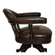 Victorian antique leather captain's chair