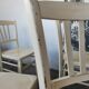 Set de 6 chaises bistrot vintages blanches