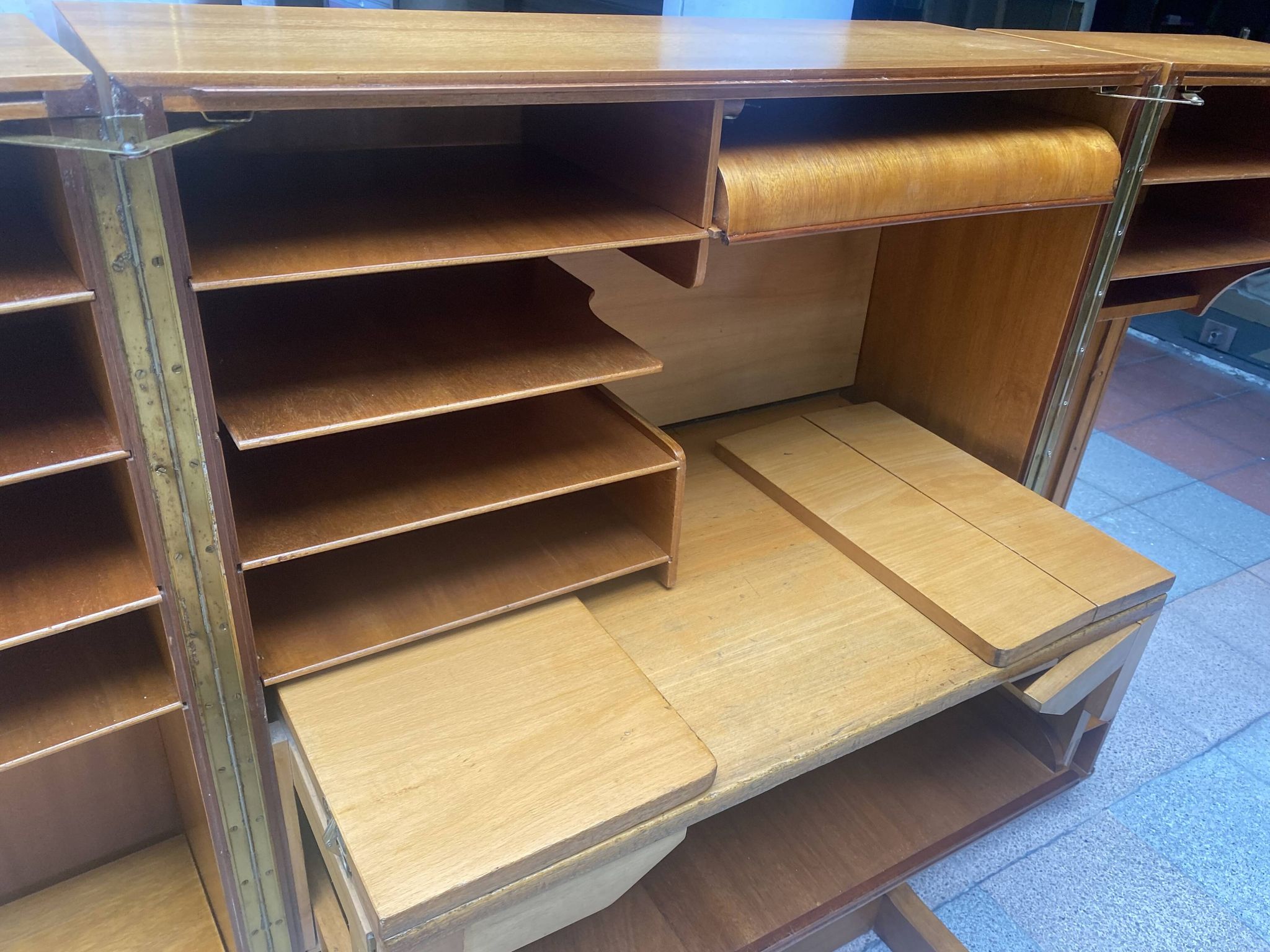 Mahogany cabin desk - 1930s/40s