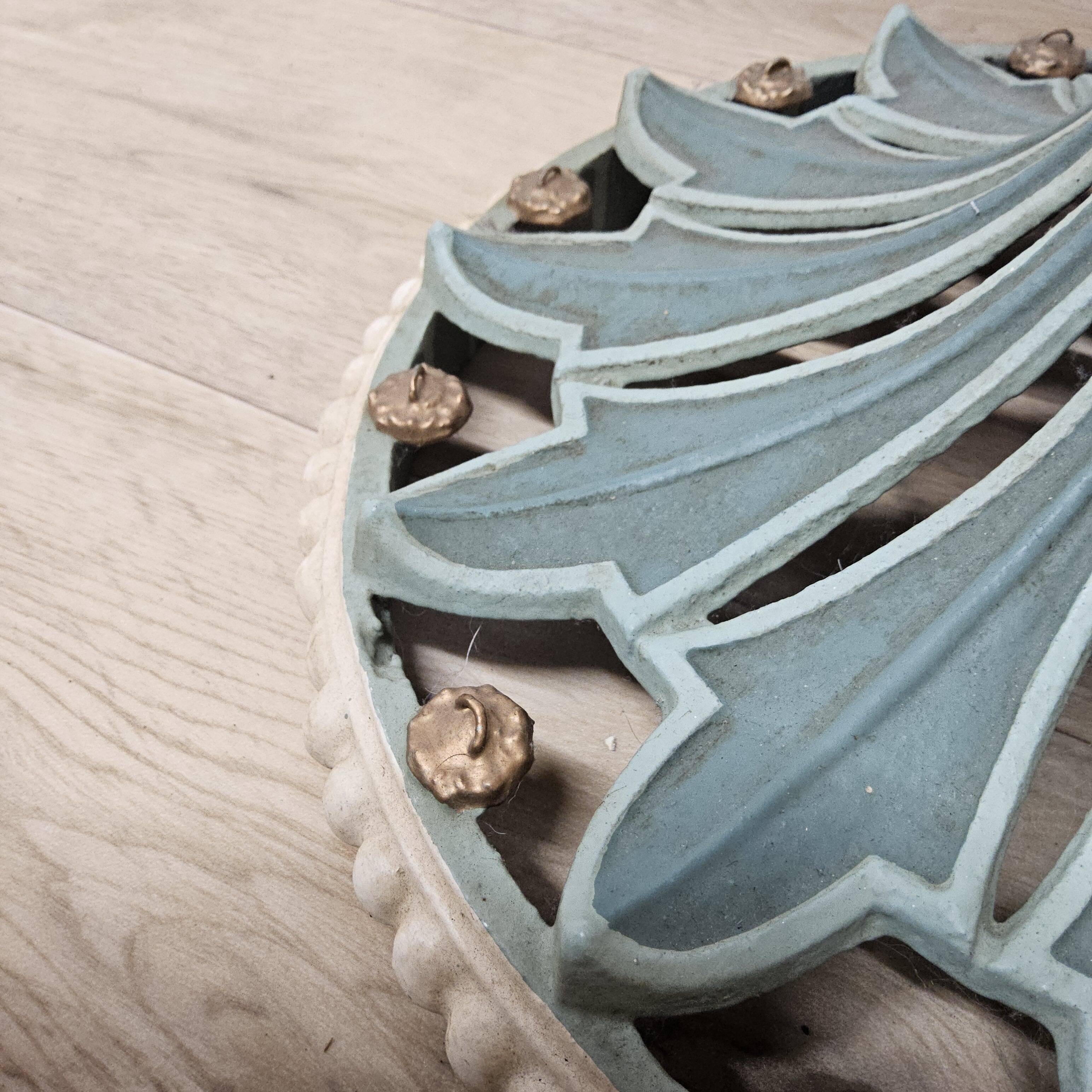 Unique Cast iron Victorian floor lamp art nouveau (converted gas light)