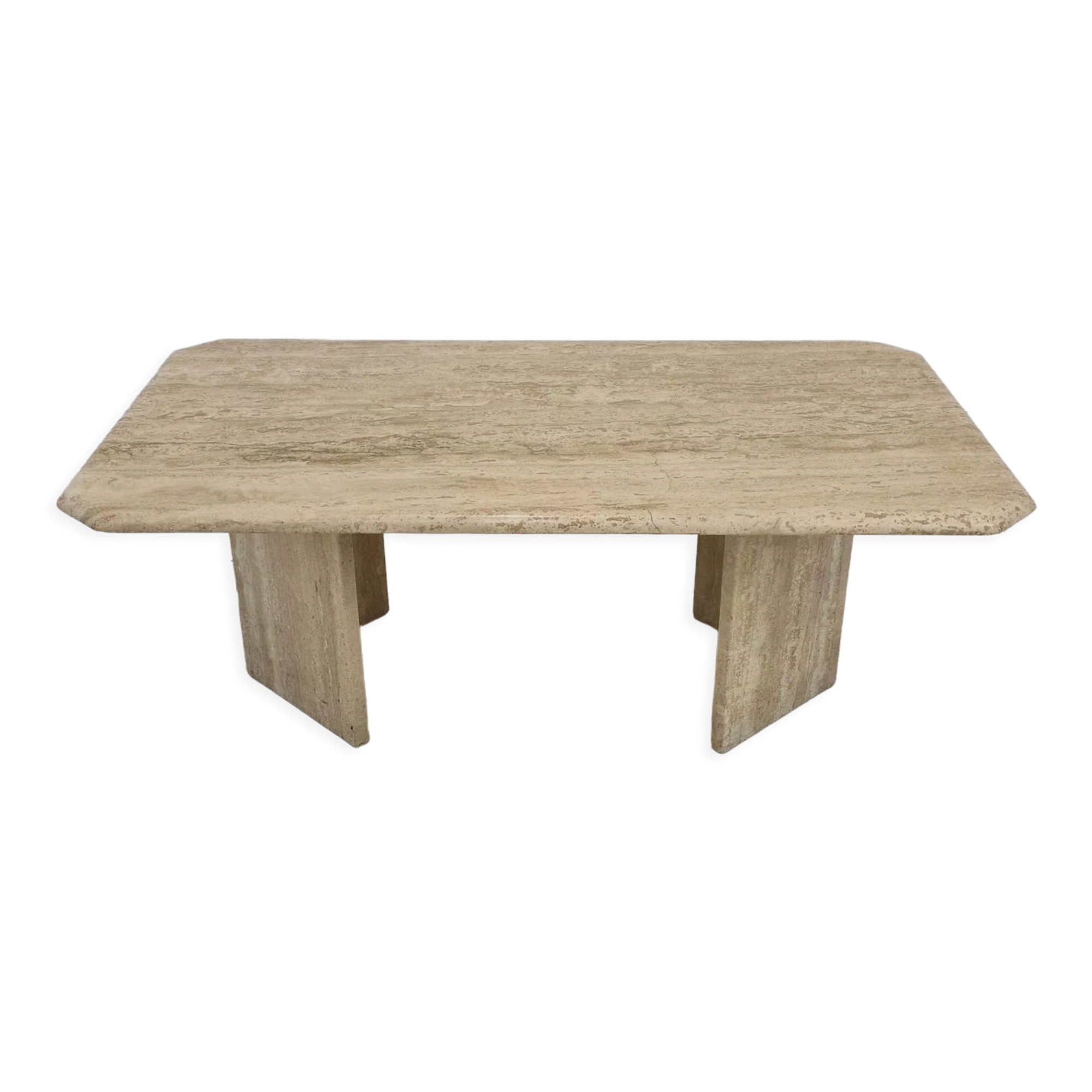Italian travertine coffee table